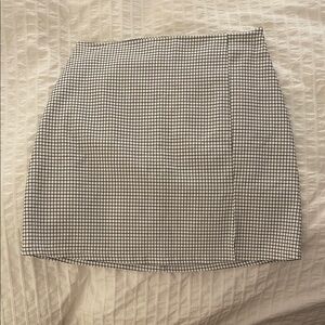 Black and White Checkered Skirt
